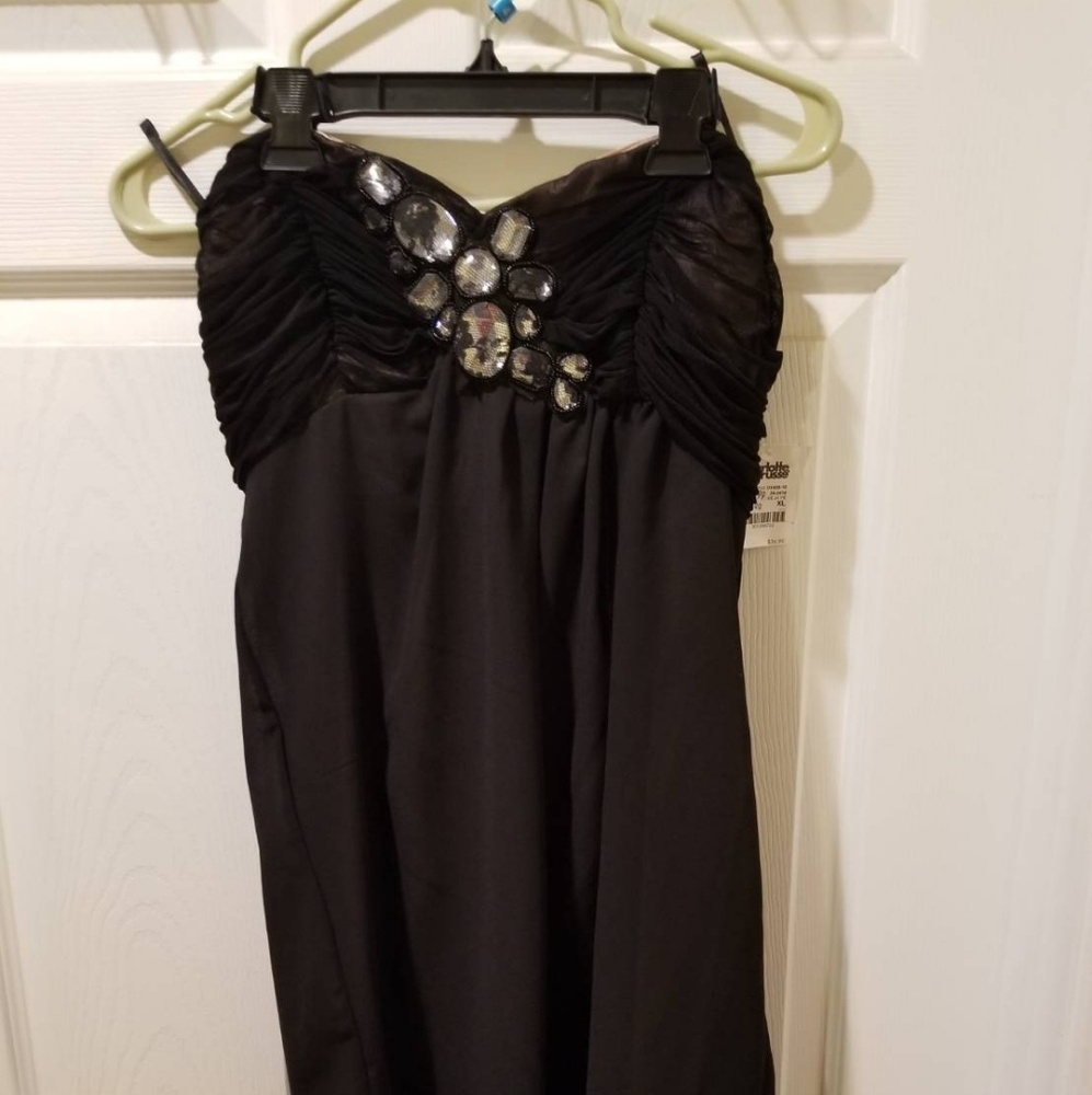 Sexy Strapless Black Dress